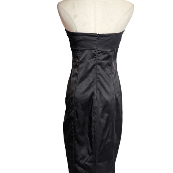 Necessary Objects Y2K Black Satin Corset Dress - Picture 4 of 7